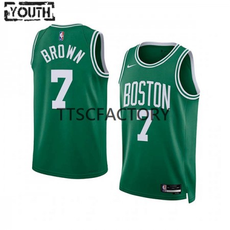 Kinder NBA Boston Celtics Trikot Jaylen Brown 7 Nike 2022-23 Icon Edition Green Swingman